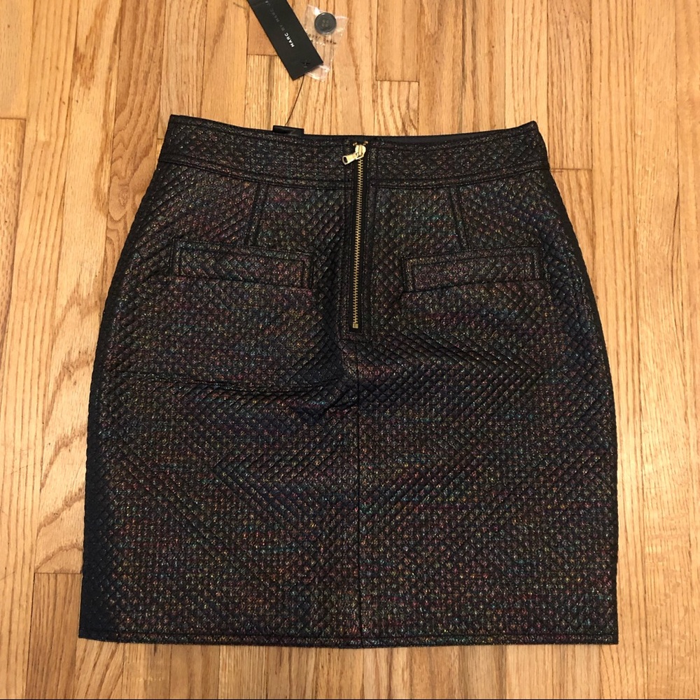 Marc by Marc Jacobs holographic quilted miniskirt